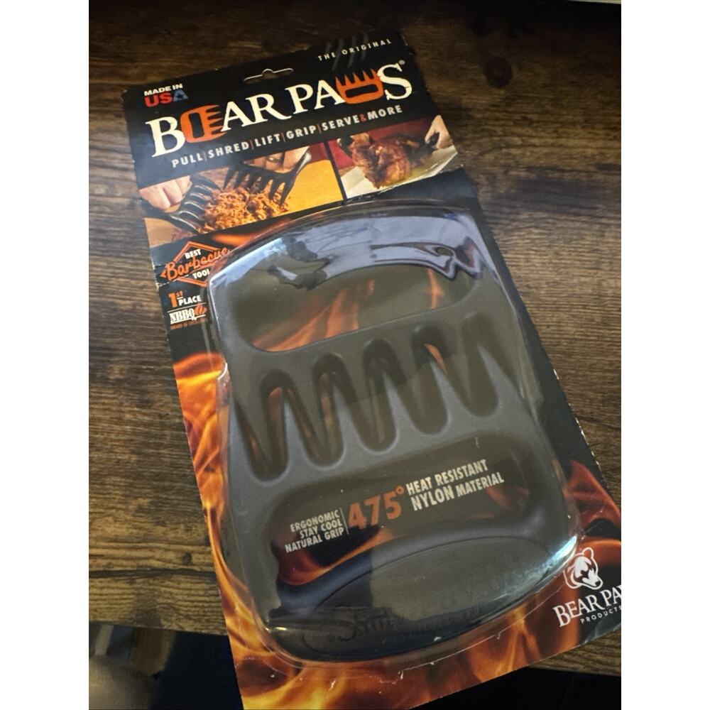 BEAR PAWS Shredder Claws - Lift Handle & Shred Meats - Black- New